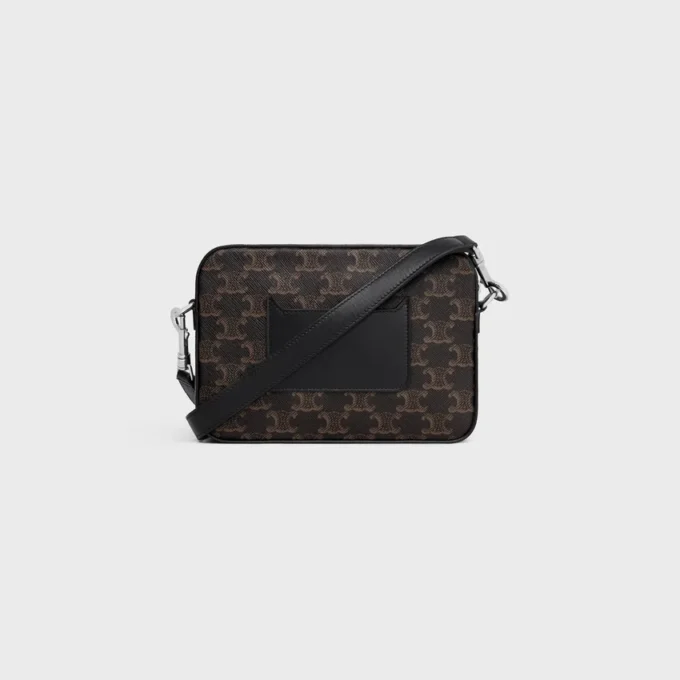 Triomphe Canvas ve Dana Derisinden Küçük Messenger Çanta Triomphe Canvas ve Dana Derisinden Küçük Messenger Çanta