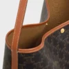 Triomphe Canvas ve Dana Derisinden Yumuşak Alışveriş Çantası Triomphe Canvas ve Dana Derisinden Yumuşak Alışveriş Çantası
