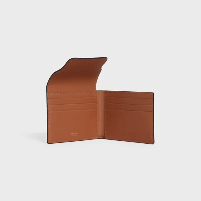 Triomphe Canvas ve Kuzu Derisinden Origami Kartlık Triomphe Canvas ve Kuzu Derisinden Origami Kartlık