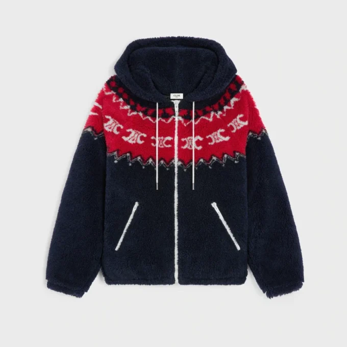 Triomphe Fair Isle Polar Kapüşonlu Ceket Triomphe Fair Isle Polar Kapüşonlu Ceket