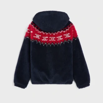 Triomphe Fair Isle Polar Kapüşonlu Ceket