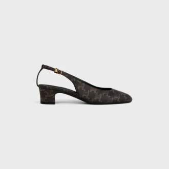 Triomphe Kaplamalı Kumaştan Neo City Slingback