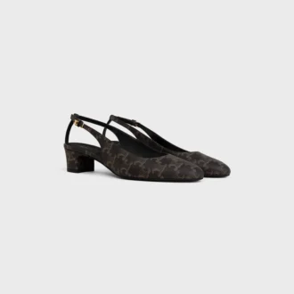 Triomphe Kaplamalı Kumaştan Neo City Slingback