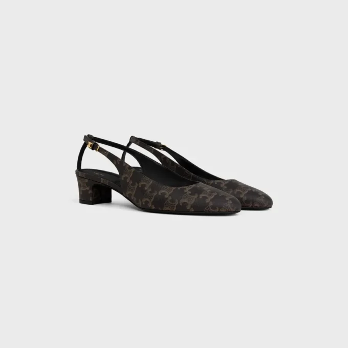 Triomphe Kaplamalı Kumaştan Neo City Slingback Triomphe Kaplamalı Kumaştan Neo City Slingback