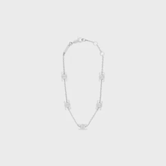 Triomphe Mini Triomphe Bilezik, Rodyum Kaplamalı Pirinç Triomphe Mini Triomphe Bilezik, Rodyum Kaplamalı Pirinç