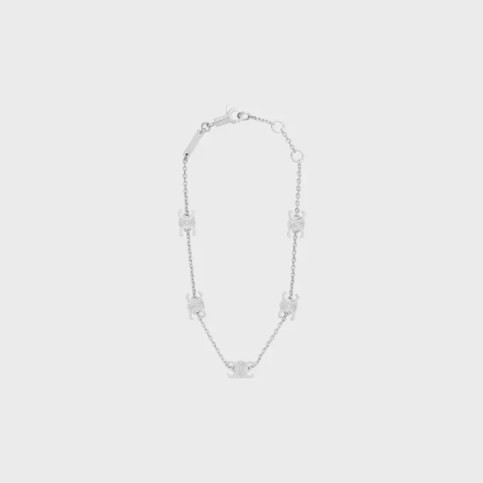 Triomphe Mini Triomphe Bilezik, Rodyum Kaplamalı Pirinç Triomphe Mini Triomphe Bilezik, Rodyum Kaplamalı Pirinç