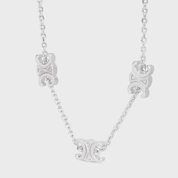 Triomphe Mini Triomphe Bilezik, Rodyum Kaplamalı Pirinç Triomphe Mini Triomphe Bilezik, Rodyum Kaplamalı Pirinç