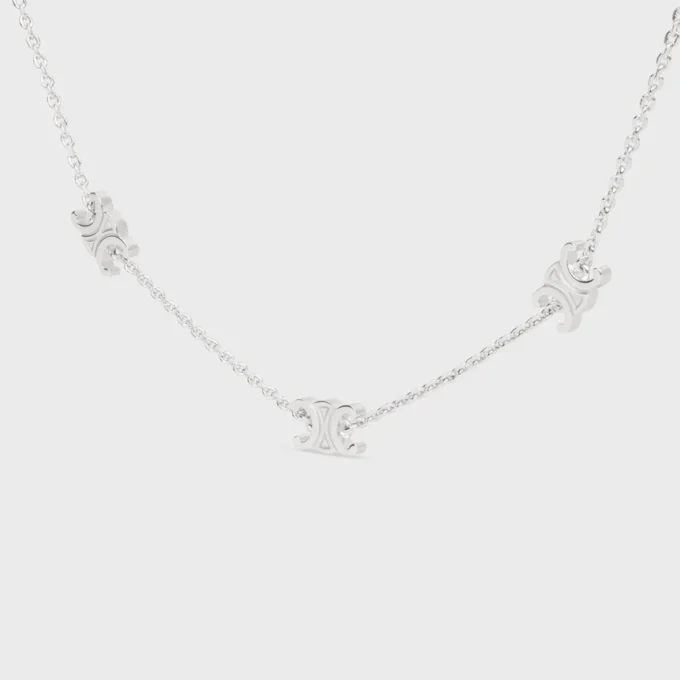 Triomphe Mini Triomphe Kolye, Rodyum Kaplamalı Pirinç Triomphe Mini Triomphe Kolye, Rodyum Kaplamalı Pirinç