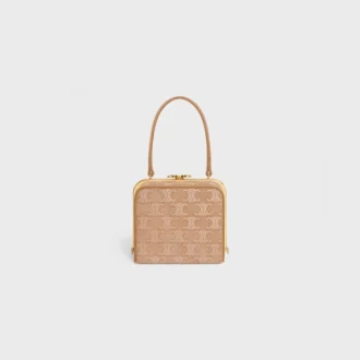 Triomphe Strass detaylı süet dana derisi CELINE Lana Minaudiere