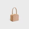 Triomphe Strass detaylı süet dana derisi CELINE Lana Minaudiere Triomphe Strass detaylı süet dana derisi CELINE Lana Minaudiere