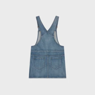 Union Wash Denim Mini Tulum Elbise