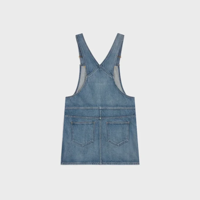 Union Wash Denim Mini Tulum Elbise Union Wash Denim Mini Tulum Elbise