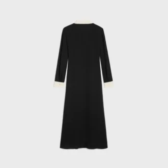 Viskon Georgette Midi Polo Elbise