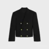 Yün Gabardin Colonne Blazer Yün Gabardin Colonne Blazer