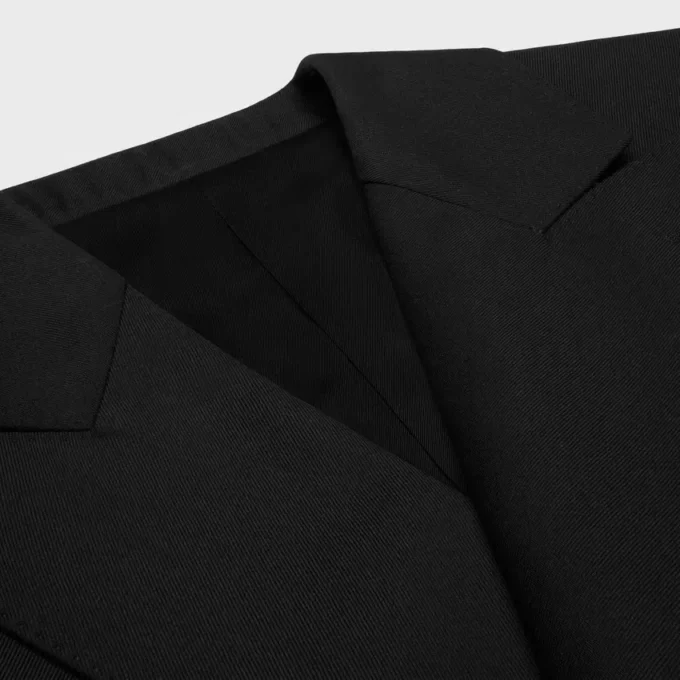 Yün Gabardin Colonne Blazer Yün Gabardin Colonne Blazer