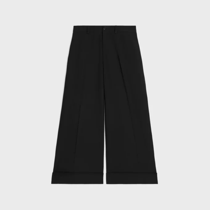 Yün Gabardin Docks Pantolon Yün Gabardin Docks Pantolon