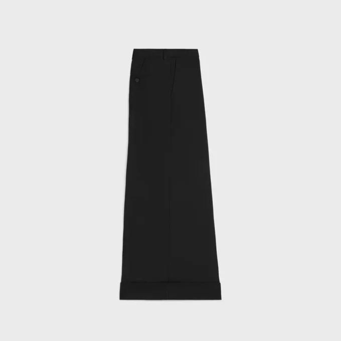 Yün Gabardin Docks Pantolon Yün Gabardin Docks Pantolon