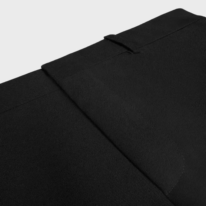 Yün Gabardin Long Docks Pantolon Yün Gabardin Long Docks Pantolon