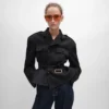 Yün Gabardin Peplum Ceket Yün Gabardin Peplum Ceket