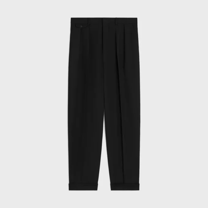 Yün Gabardin Pileli Pantolon Yün Gabardin Pileli Pantolon