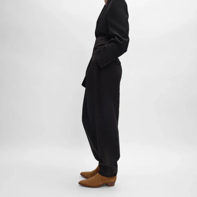 Yün Gabardin Smokin Pantolonu Yün Gabardin Smokin Pantolonu