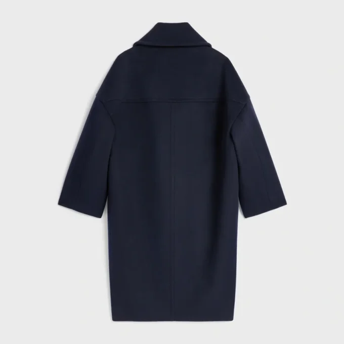 Yün Keçeden Uzun Peacoat Yün Keçeden Uzun Peacoat