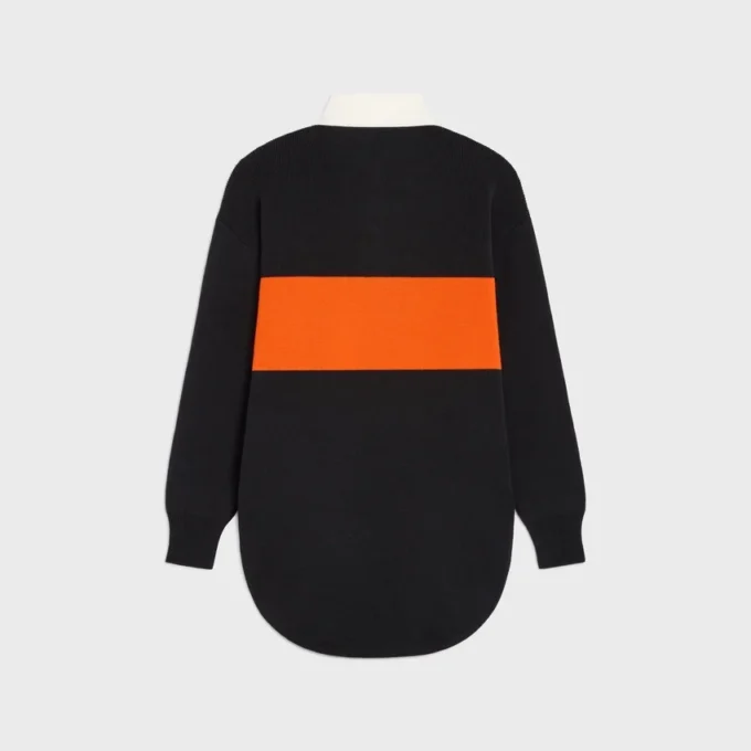 Yün Oversized Polo Kazak Yün Oversized Polo Kazak