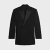 Yün ve Mohair Gabardin Colonne Tux Ceket Yün ve Mohair Gabardin Colonne Tux Ceket
