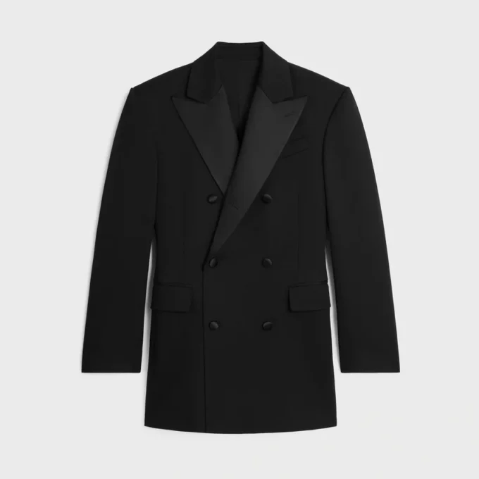 Yün ve Mohair Gabardin Colonne Tux Ceket Yün ve Mohair Gabardin Colonne Tux Ceket