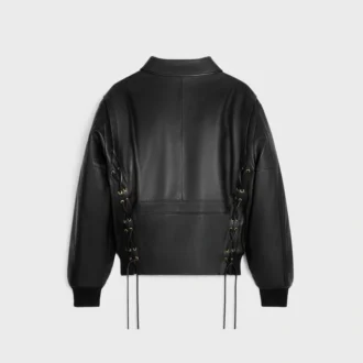Yumuşak Kuzu Derisinden Aviator Blouson Ceket
