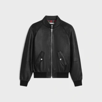 Yumuşak Kuzu Derisinden Fermuarlı Blouson Ceket