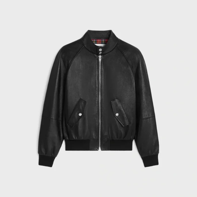 Yumuşak Kuzu Derisinden Fermuarlı Blouson Ceket Yumuşak Kuzu Derisinden Fermuarlı Blouson Ceket