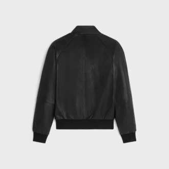 Yumuşak Kuzu Derisinden Fermuarlı Blouson Ceket