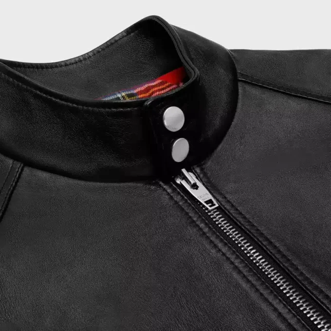 Yumuşak Kuzu Derisinden Fermuarlı Blouson Ceket Yumuşak Kuzu Derisinden Fermuarlı Blouson Ceket