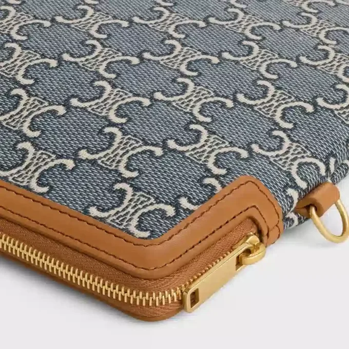 Zincirli Küçük Kese, Cuir Triomphe Desenli Zincirli Küçük Kese, Cuir Triomphe Desenli